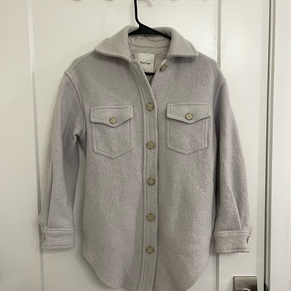 Wilfred Light Gray Utility Jacket